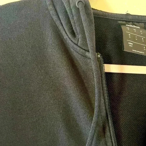 Men’s Adidas Hoodie Sweatshirt with Logo on Sleeves Men Size Medium - Picture 6 of 12